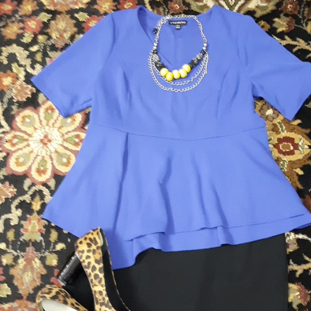 Lane Bryant Peplum Top